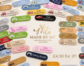 Sticker labels (for hard surfaces)