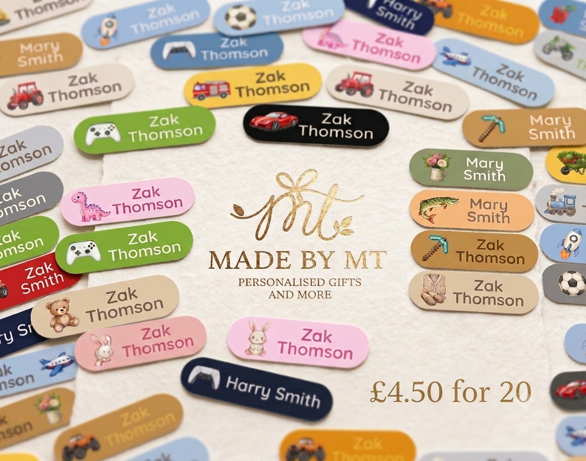 Iron on clothing labels