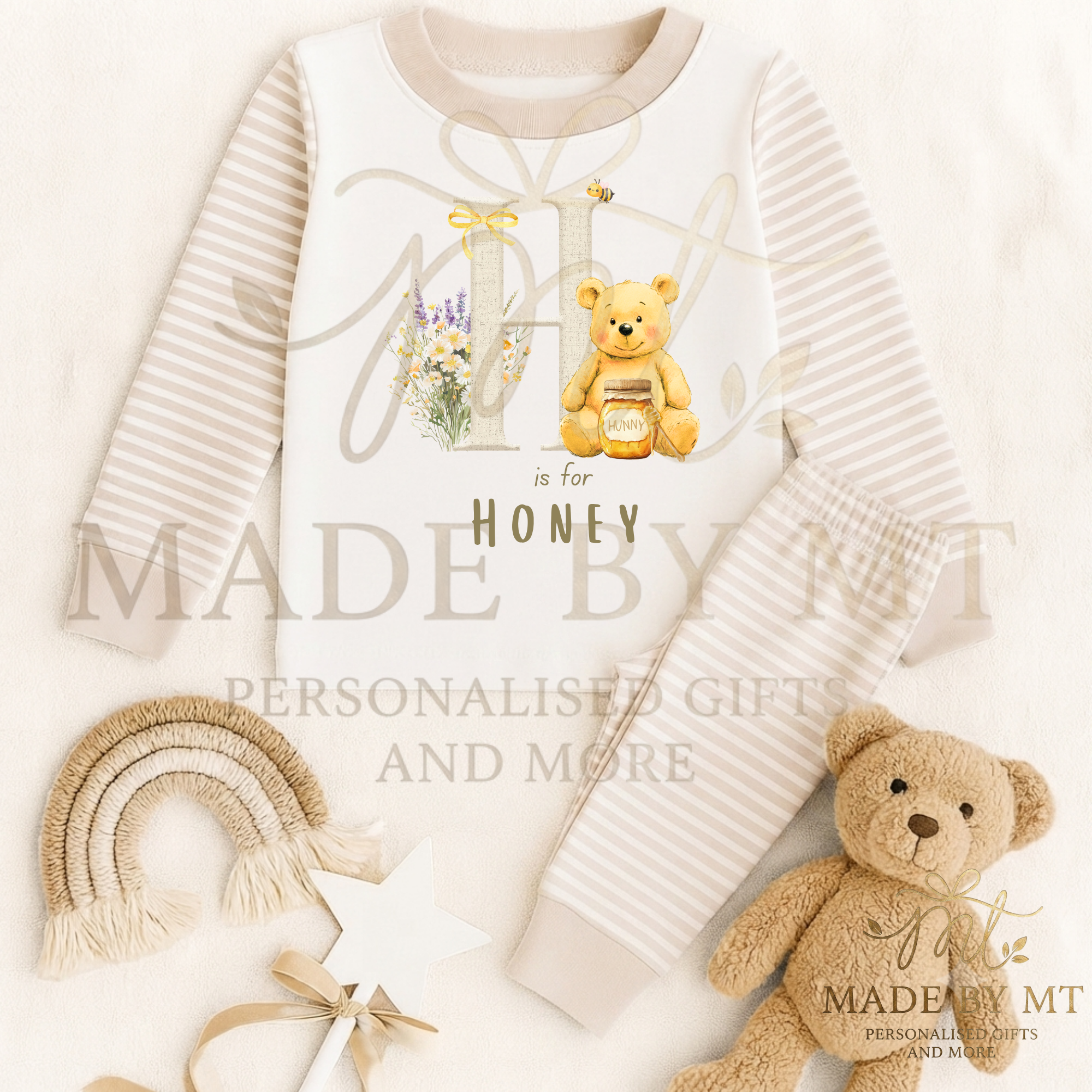 Honey bear initial pyjamas