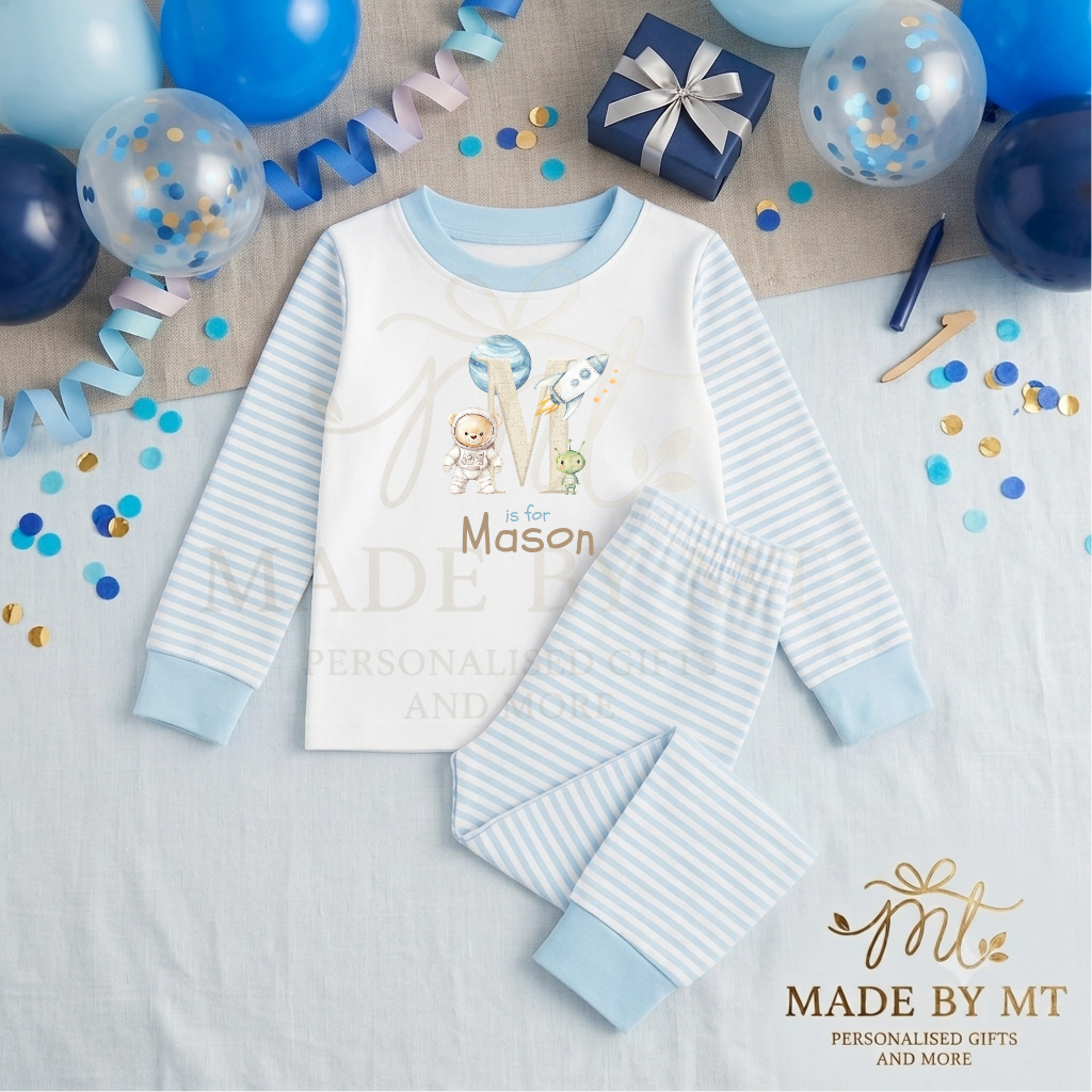 Blue Space Initial Pyjamas