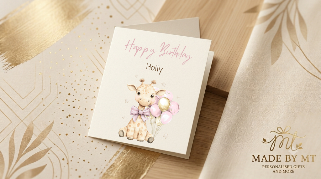 Pink birthday card
