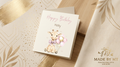 Pink birthday card