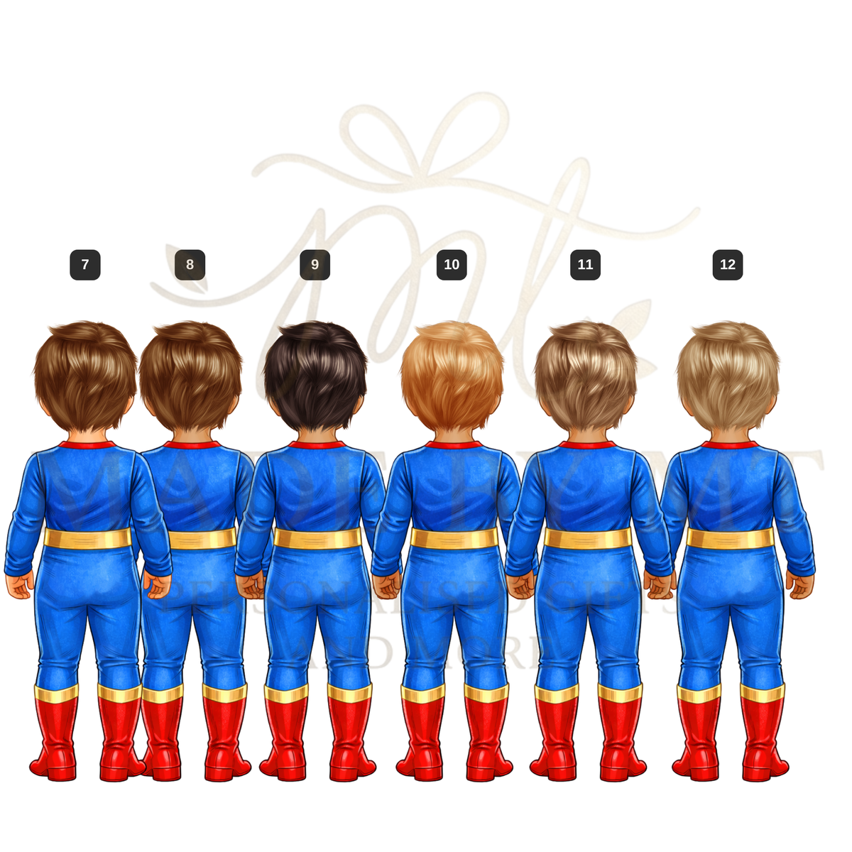 Super Hero Boy Button Pyjamas
