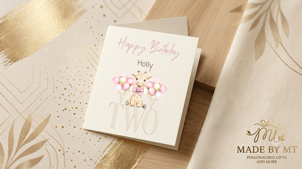 Pink birthday card