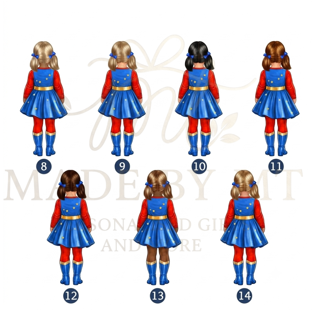 Super Hero Girl Button Pyjamas