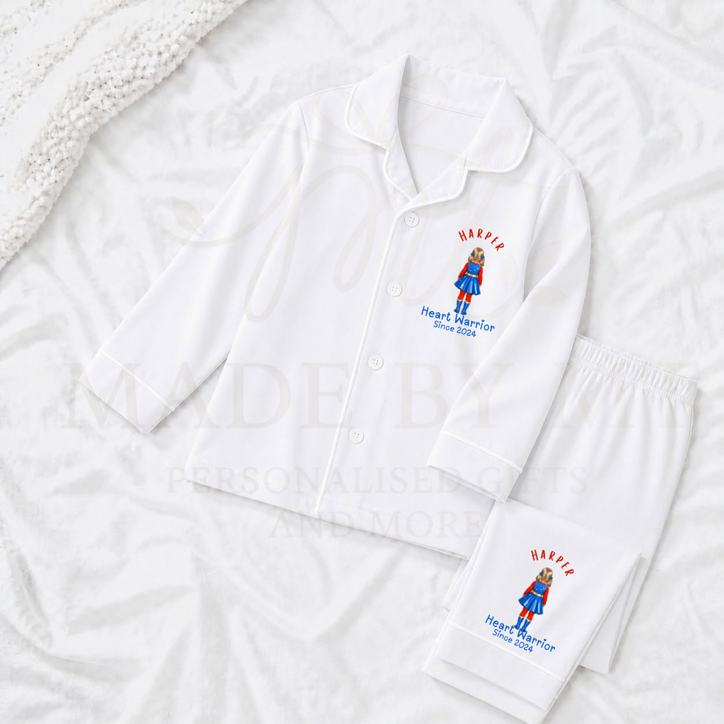 Super Hero Girl Button Pyjamas