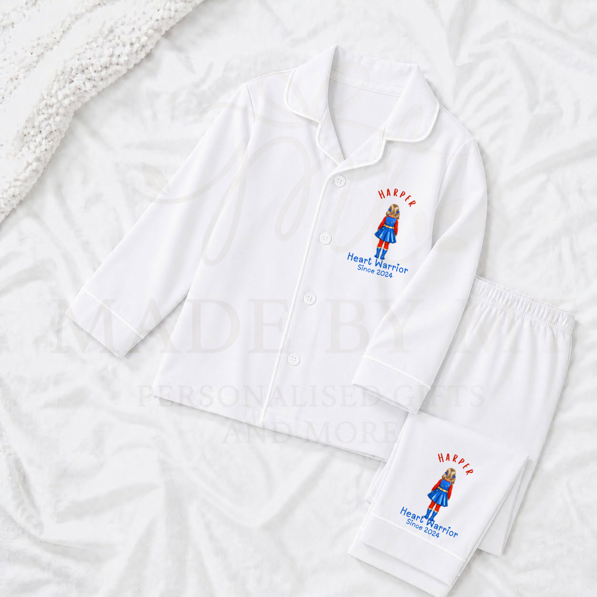 Super Hero Girl Button Pyjamas