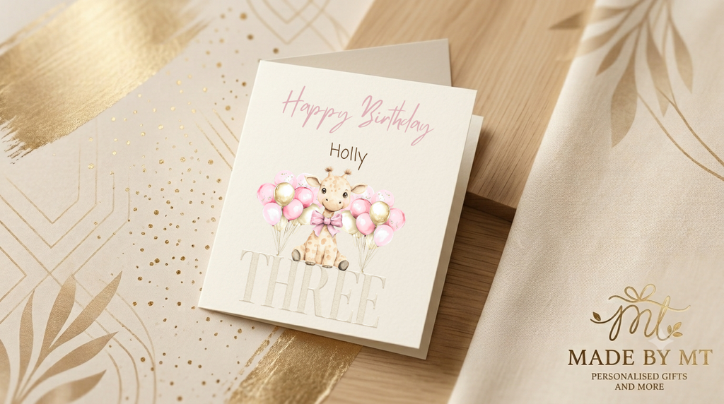 Pink birthday card
