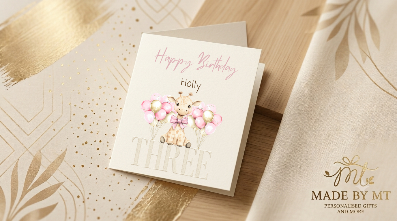 Pink birthday card