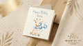 Blue birthday card